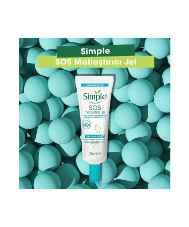 Simple Daily Skin Detox SOS Mattifying Gel Helps Reduce Oily and Acne Appearance 25 ml - Buy Online on GoSupps.com