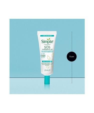 Simple Daily Skin Detox SOS Mattifying Gel Helps Reduce Oily and Acne Appearance 25 ml - Buy Online on GoSupps.com