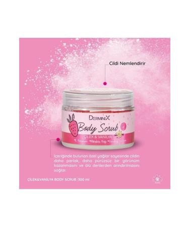 Derminix Strawberry Vanilla Body Peeling 300 ml - Buy Online on GoSupps.com