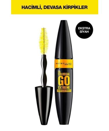 Maybelline New York Volumizing Black Mascara Colossal Go Extreme Volum Express Mascara