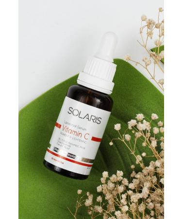 SOLARIS Vitamin C Serum Anti-Stain for All Skin Types 30 ml (3% ETHYL ASCORBIC ACID AND NIACINAMIDE) - Buy Online on GoSupps.com
