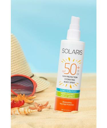 SOLARIS Water Resistant Sunscreen Cream Spray Spf 50 High Protection for All Skin Types (200 ML) - Buy Online on GoSupps.com