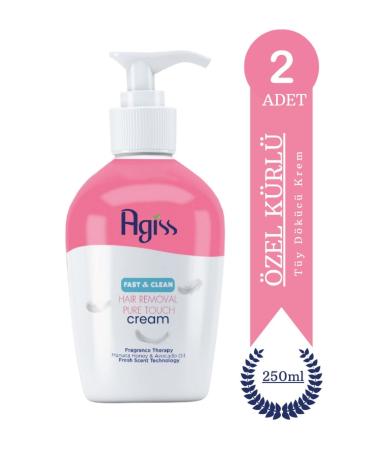 AGISS Hair Removal Cream Lotion 10 Natural Cure Hair Reducing Effect Hair 250ml Full Body Full Body