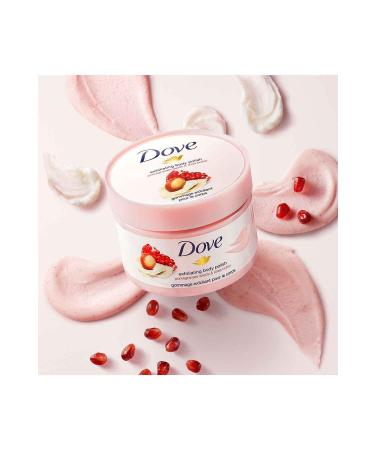 Dove Body Scrub Pomegranate Seed & Shea Butter 225 ml Macademia Nut & Rice Milk 225 ml - Buy Online on GoSupps.com