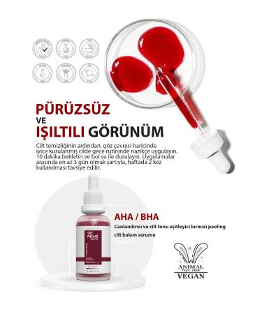Se Rene Verte Revitalizing & Pore Tightening Red Peeling Skin Serum 30 Ml (AHA 10% + BHA 2%)