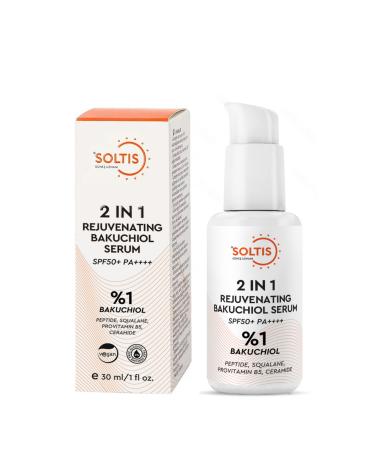 Soltis Anti-Wrinkle and Anti-Aging Repair Bio Retinol Serum (1% bakuchiol) SPF50+ - Buy Online on GoSupps.com