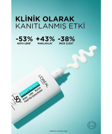 L'Oreal Paris Bright Reveal Spf 50+ Anti-Dark Spot Fluid Daily Face Sunscreen 50ml High Protection - Buy Online on GoSupps.com