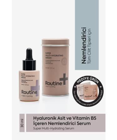 Routine+ Moisturizing Serum | Hyaluronic Acid and Vitamin B5 Moisturizing Serum | Hyaluronic Acid Serum