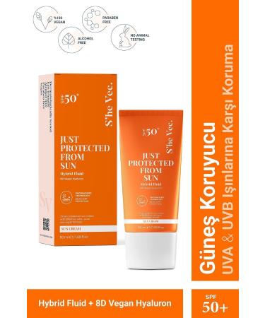 SHE VEC JUST PROTECTED FROM SUN - SPF50+ Anti-Spot High Protection Sun Cream | All Skin Types 50ml