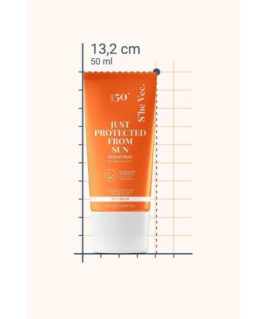 SHE VEC JUST PROTECTED FROM SUN - SPF50+ Anti-Spot High Protection Sun Cream | All Skin Types 50ml - Buy Online on GoSupps.com