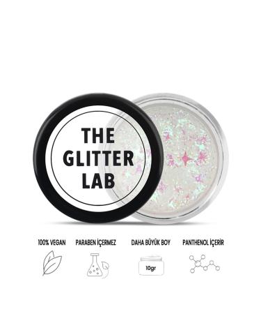 The Glitter Lab Gel Form Shiny Glitter White Space