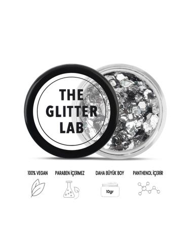 The Glitter Lab Gel Form Shiny Glitter - robotic Love