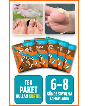 Dr Family 5 Pieces Peeling Effective Dead Skin and Crack Peeling Foot Mask
