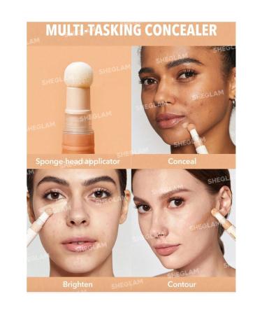 SHEGLAM COMPLEXION BOOST CONCEALER multi-purpose concealer with sponge - Buy Online on GoSupps.com