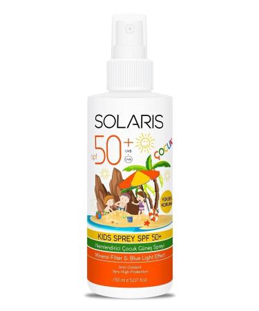 SOLARIS Children's Sun Cream Easy Absorption Spray Spf 50 High Protection for Sensitive Skin 150 ml