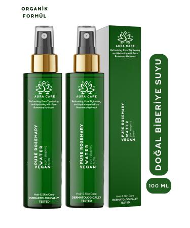 Aura Care 2 Rosemary Water Anti-Hair Loss and Fast Hair Growth Effective Natural Hair Tonic