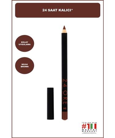 Deborah 24ore Lip Pencil No: 04 Brown