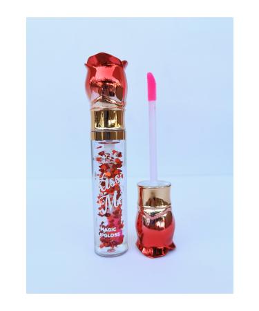 Roesia Rose Cosmetics Rose Kiss Me Magic Lip Gloss with Rose Petals