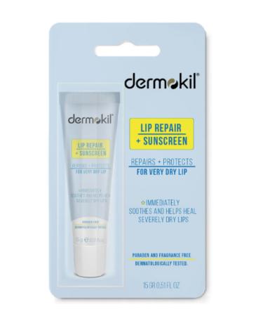 Dermokil Lip Cream Lip Moisturizer Lip Balm 15 mL Natural Oils