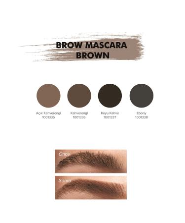Farmasi Eyebrow Mascara Deep Brown 5 ml