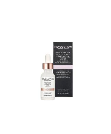 Revolution Skincare Eye Serum Caffeine & Hyaluronic Acid Vegan Natural 30ml Super23