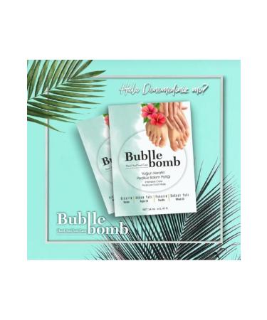 BUBBLEBOMB Single Keratin Foot Care Mask (Intensive Moisturizing Mask)
