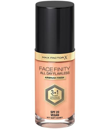 Max Factor Brand: Facefinity 3 in 1 Permanent Foundation 77 Soft Honey Category: Foundation