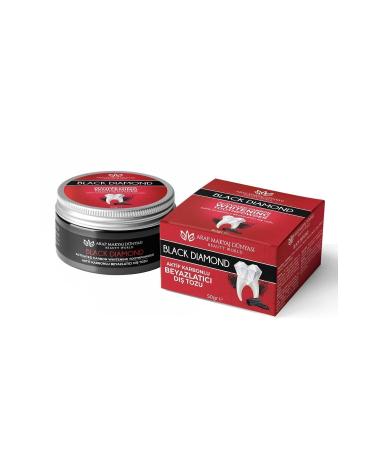 Arab Makeup World Black Diamond Active Carbon Teeth Whitening Powder 50 gr