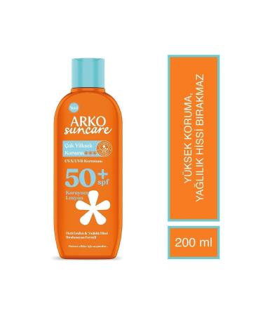 Arko Suncare Spf50 Very High Protection Body Sun Lotion 200 ml