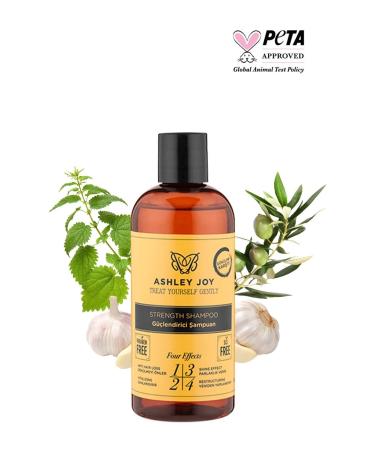 Ashley Joy Anti-Hair Loss Strengthening Shampoo with Keratin and Caffeine Sulfate-Free 400 ml - Buy Online on GoSupps.com