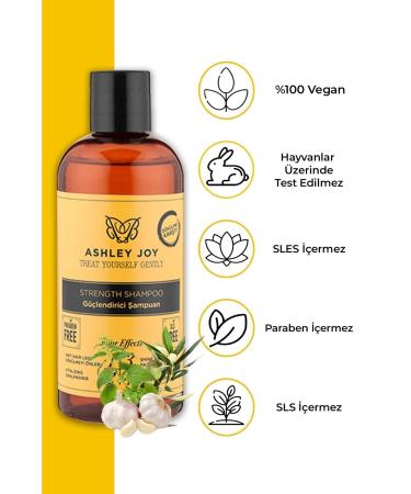Ashley Joy Anti-Hair Loss Strengthening Shampoo with Keratin and Caffeine Sulfate-Free 400 ml - Buy Online on GoSupps.com