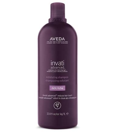 Aveda Invati Advanced Exfoliating Rich Anti-Fall Shampoo Gently Cleanses Hair (1000ml)