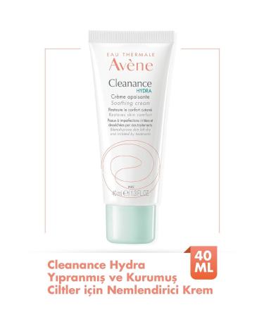 Avene Cleanance Hydra Moisturizing Cream for Drying Treatments for Damaged Skin 40 ml