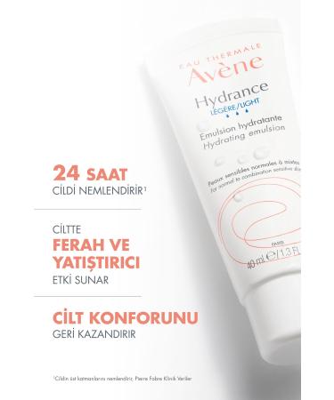 Avene Hydrance LIGHT Moisturizing Cream for Dehydrated Normal and Sensitive Skin 40 ml - Buy Online on GoSupps.com