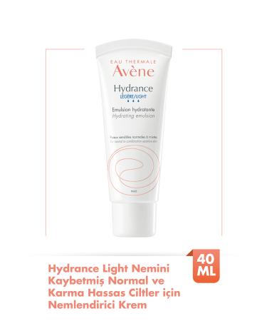 Avene Hydrance Light Moisturizing Cream for Dehydrated Combination and Sensitive Skin 40 ml