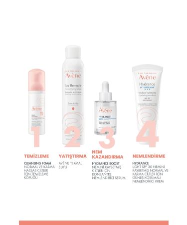 Avene Hydrance LIGHT SPF30+ Moisturizing Cream with Sun Protection for Normal Skin with Dehydration 40 ml x2 - Buy Online on GoSupps.com