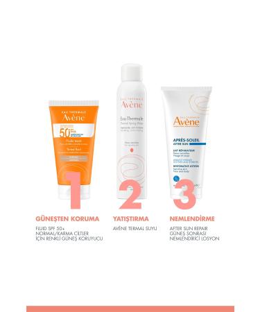 Avene Tinted Fluid SPF 50+ Tinted Sunscreen for Normal or Combination Skin 50 ml x2 DKUr n317 - Buy Online on GoSupps.com