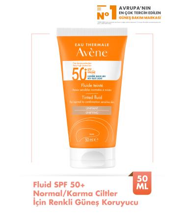 Avene Tinted Fluid SPF50+ Tinted Sunscreen for Normal and Combination Skin 50 ml