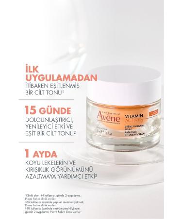 Avene VITAMIN ACT V CG BR GHTEN NG-BR GHTEN NG CREAM WITH ANT OX DANT CONTENT 50 ML PSSN2943 - Buy Online on GoSupps.com