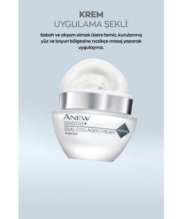 Avon Anew Sensitive Dual Collagen Face Cream for Sensitive Skin 50 Ml. - Buy Online on GoSupps.com
