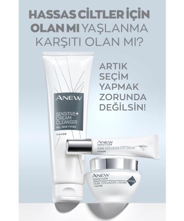 Avon Anew Sensitive Dual Collagen Face Cream for Sensitive Skin 50 Ml. - Buy Online on GoSupps.com