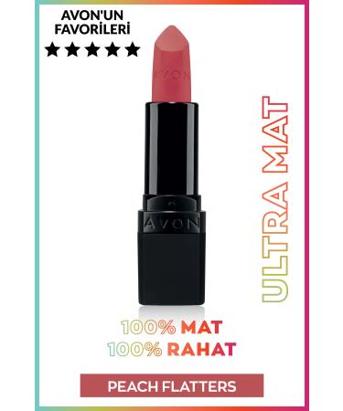 Avon Ultra Matte Lipstick Peach Flatters