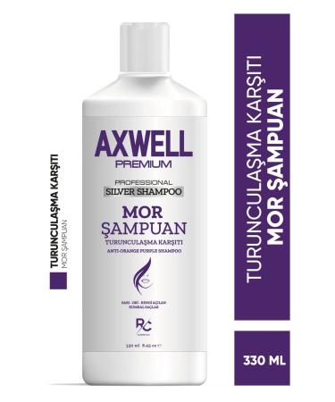 AXWELL PREMIUM Professional Silver Shampoo (ANTI-ORANGE PURPLE SHAMPOO) 330ml