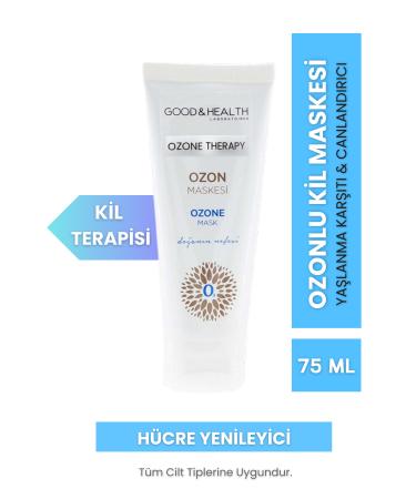 Good & Health Ozone Therapy Ozonated Pore Tightening Revitalizing Clay Face Mask 75 ml