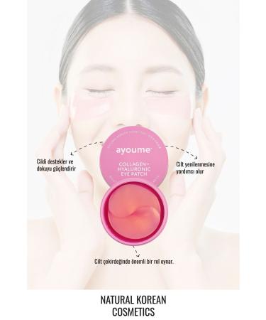 Ayoume Anti-Wrinkle Skin Brightening Collagen + Hyaluronic Eye Mask 1.4g x 60 Pcs - Buy Online on GoSupps.com
