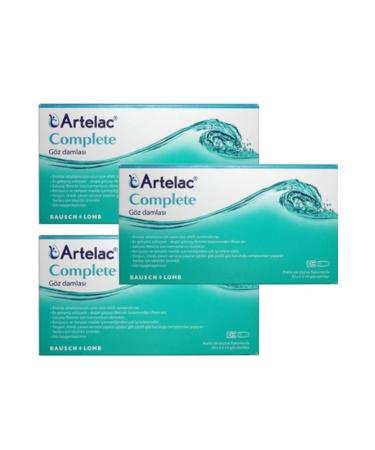 Bausch & Lomb Artelac Complete Eye Drops 30 Vials 0.5 ml 3 Pieces