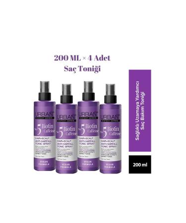 Urban Care Expert Biotin&Keratin Hair Tonic 200ML 4 Pieces