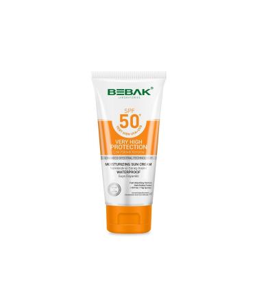 Bebak Moisturizing Sun Cream 50 Spf 75 ml Tube - Buy Online on GoSupps.com