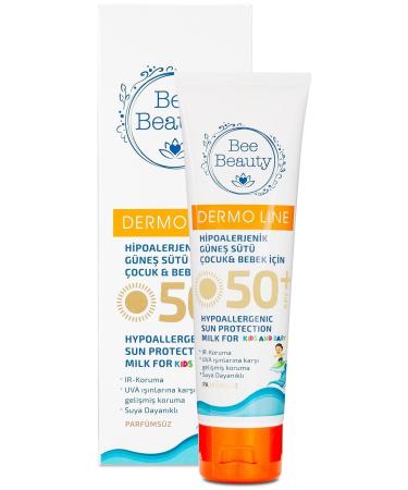 Bee Beauty Brand: Hypoallergenic Sun Milk for Kids & Babies 50+spf 100 Ml Category: Body Sun Milk