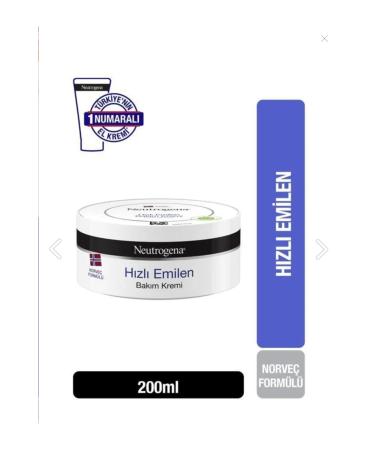 Neutrogena Norwegian Formula Fast Absorbing Care Cream 200 Ml
